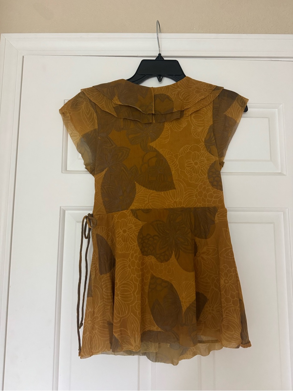 Vintage 90s Floral Wrap Top - Picture 5 of 6